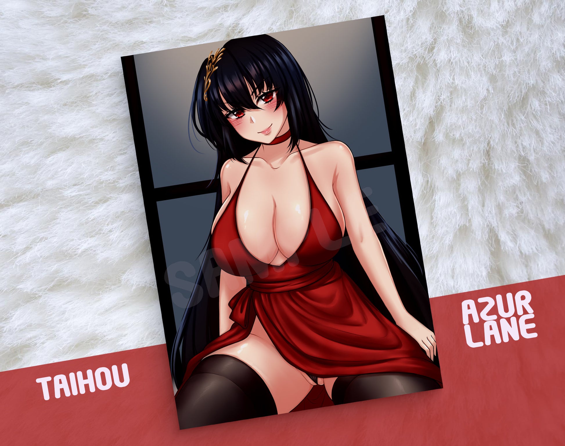 Taihou - Azur Lane Art Print  ｜ A6/A5/A4 Size ｜Glossy Final Fantasy Anime Waifu Game Poster